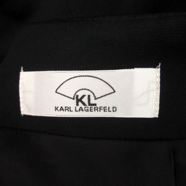 Karl Lagerfeld(カールラガーフェルド)のカールラガーフェルド タイトスカート ひざ丈 黒 ブラック レディースのスカート(ひざ丈スカート)の商品写真