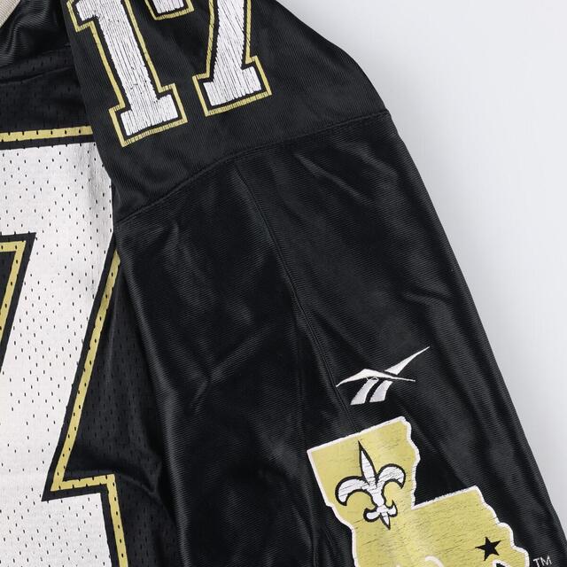 リーボック Reebok NFL NEWORLEANS SAINTS ニューオーリンズセインツ Vネック メッシュ ゲームシャツ フットボールシャツ メンズXL /eaa326108