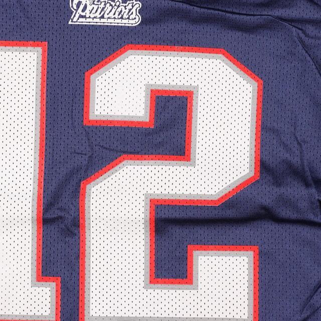 リーボック Reebok NFL NEW ENGLAND PATRIOTS ニューイングランドペイトリオッツ Vネック メッシュ ゲームシャツ フットボールシャツ メンズXL /eaa326101