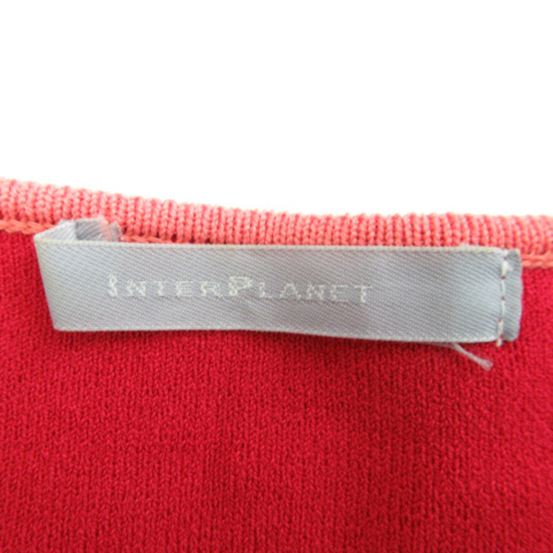INTERPLANET - インタープラネット カーディガン ミドル丈 Vネック 七分袖 2 マゼンタの通販 by ベクトル ラクマ店| インタープラネットならラクマ