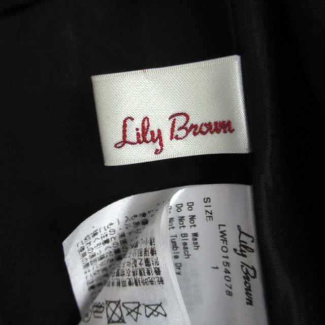 Lily Brown(リリーブラウン)のリリーブラウン Lily Brown ワンピース リボン バックシャン 1 黒 レディースのワンピース(ひざ丈ワンピース)の商品写真