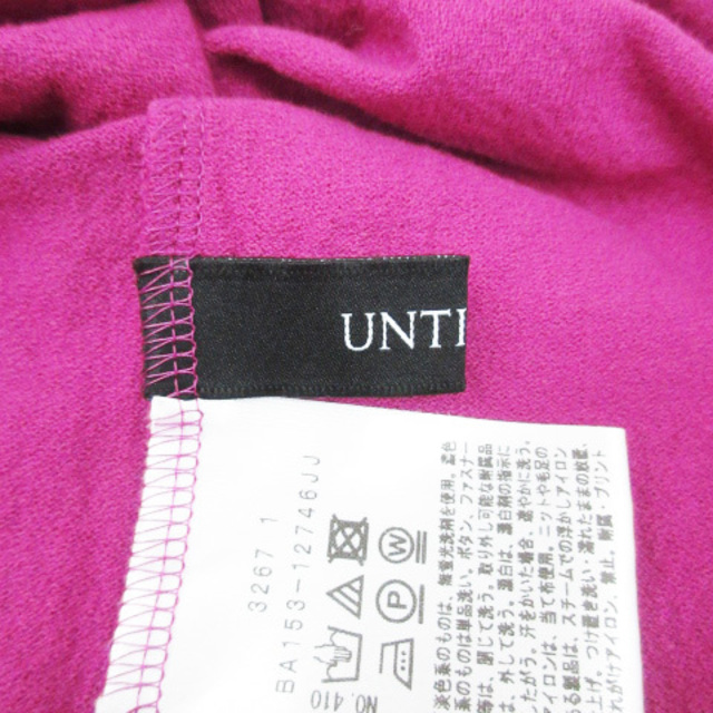 UNTITLED(アンタイトル)のアンタイトル カットソー フレンチスリーブ 2 ピンク マゼンタ /FF21 レディースのトップス(カットソー(半袖/袖なし))の商品写真