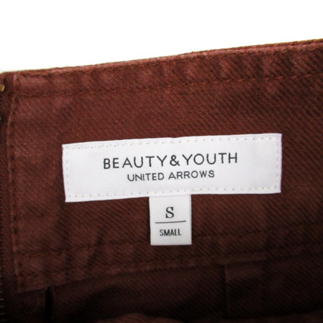 BEAUTY&YOUTH UNITED ARROWS(ビューティアンドユースユナイテッドアローズ)のB&Y ユナイテッドアローズ タイトスカート ロング丈 スリット リネン S 赤 レディースのスカート(ロングスカート)の商品写真