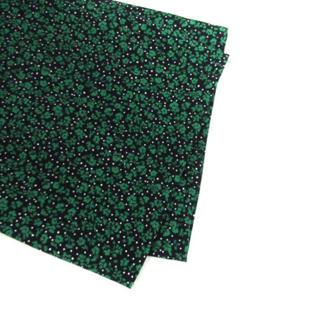chocol raffine robe(ショコラフィネローブ)のショコラフィネローブ ワイドパンツ アンクル丈 イージー 花柄 F 緑 紺 レディースのパンツ(その他)の商品写真