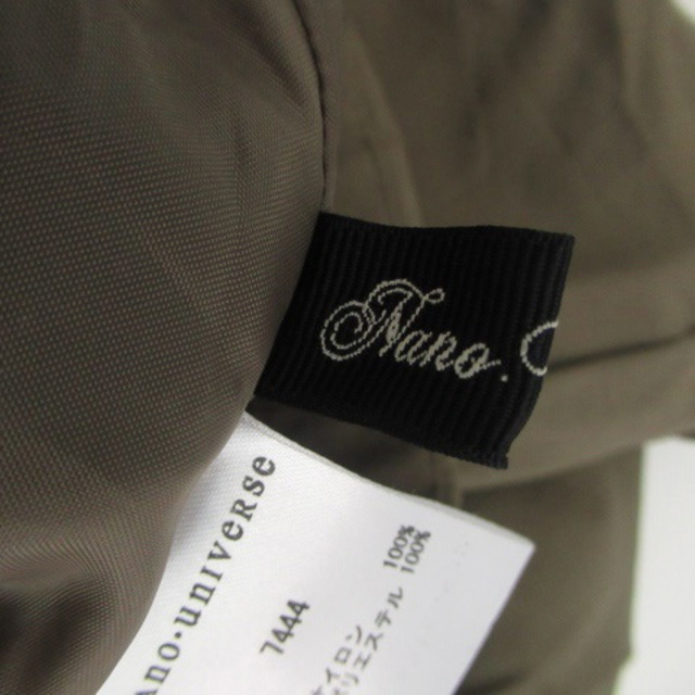 nano・universe(ナノユニバース)のナノユニバース フレアスカート ミモレ丈 ナイロン カーキ レディースのスカート(ひざ丈スカート)の商品写真