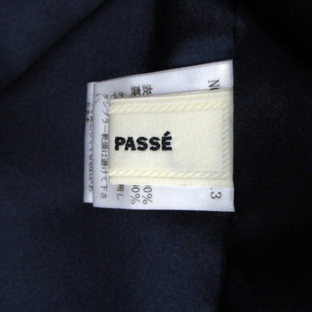 LAISSE PASSE(レッセパッセ)のレッセパッセ ワンピース ひざ丈 フェイクパール ビジュー ビーズ 36 紺 レディースのワンピース(ひざ丈ワンピース)の商品写真