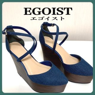 エゴイスト(EGOIST)の[未使用] エゴイスト　クロスストリングウェッジパンプス(ハイヒール/パンプス)