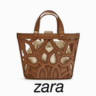 ザラ(ZARA)のZARA カットワークバッグ(トートバッグ)