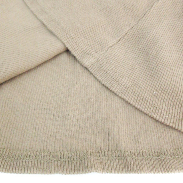 Ungrid(アングリッド)のアングリッド ニットワンピース リブ ロング丈 半袖 F カーキ /FF10 レディースのワンピース(ロングワンピース/マキシワンピース)の商品写真