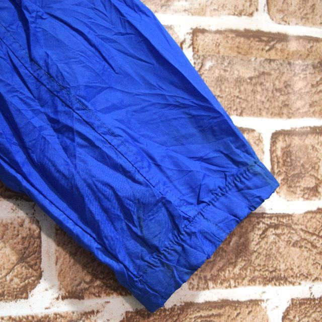 《ナイキ》90s銀タグ　刺繍ロゴ　青×黒×赤　Lサイズ　ナイロンジャケット 8