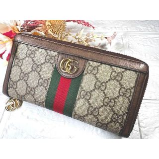 Gucci - 美品 グッチ 長財布 オフィディア ラウンドファスナー Gucci - 美品 グッチ 長財布 オフィディア ラウンドファスナー