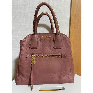 ミュウミュウ(miumiu)の最終値下げ✴︎ miumiu ミュウミュウ　本革　バッグ(ハンドバッグ)