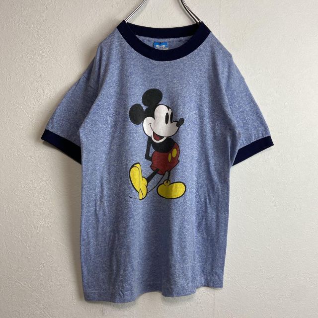 Disney - 【usa製、リンガーTシャツ】Disneyビンテージ古着ミッキー90s