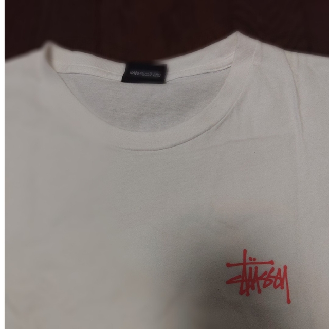 STUSSY　Supreme　S　Tシャツ　白　ピンク 2