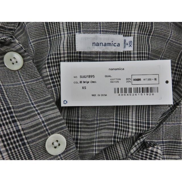 nanamica(ナナミカ)の定価1.8万 nanamica プルオーバー チェック シャツ XS ナナミカ メンズのトップス(シャツ)の商品写真