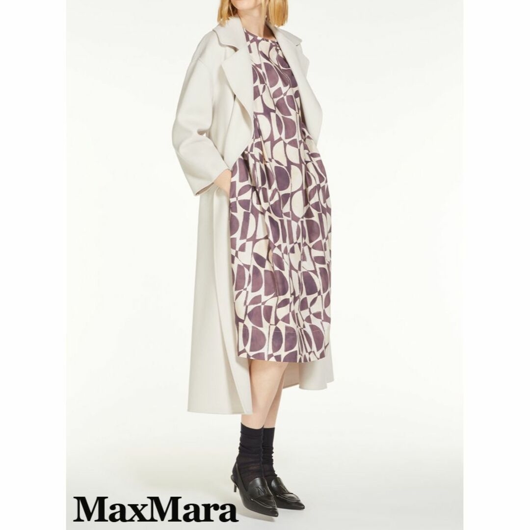 'S Max Mara(エスマックスマーラ)のマックスマーラ バルーンスリーブワンピース パープル レディースのワンピース(ひざ丈ワンピース)の商品写真