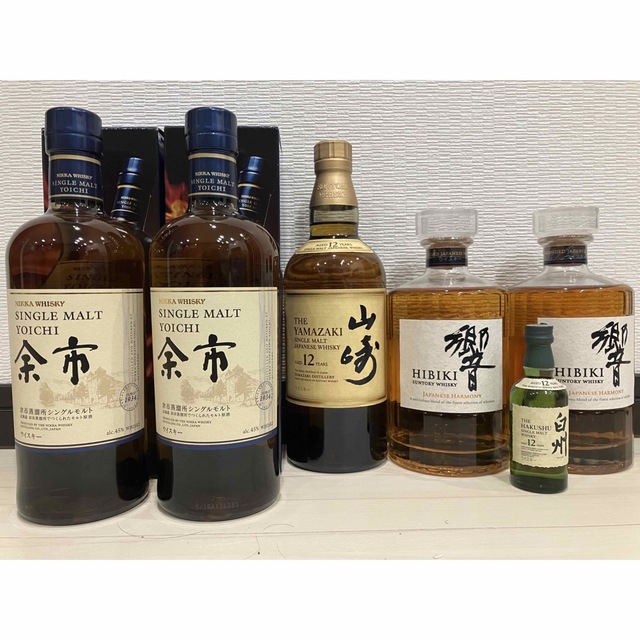 サントリー 山崎12年・NV・白州3本セット＋おまけ付き