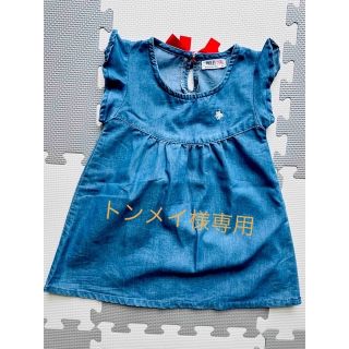 ポロ(POLO（RALPH LAUREN）)のPOLO baby デニムワンピース90cm(ワンピース)