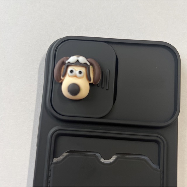 グルミットiPhone14proカバースマホ3Dシリコンウォレットカード犬ケース スマホ/家電/カメラのスマホアクセサリー(iPhoneケース)の商品写真