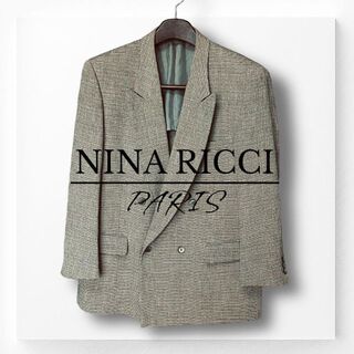 【美品】ニナリッチ　NINA RICCI　テーラードジャケット　カシミヤ50%