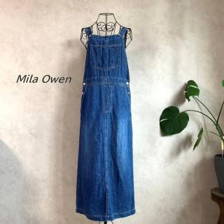 ミラオーウェン(Mila Owen)の【美品】ミラオーウェン　デニムサロペット(サロペット/オーバーオール)