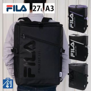 【FILA/フィラ】 フラッシュ ロゴ スクエア リュック FIMB 0531