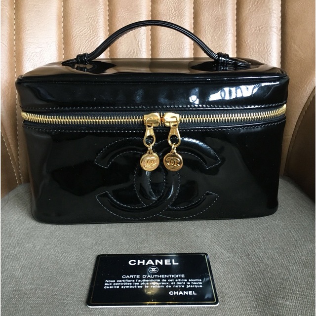 格安HOT】 ヤフオク! シャネル/CHANEL ヴァニティー ケース パテント ...