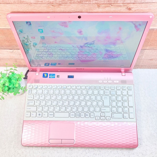 i5✨VAIO❣可愛いピンクノートパソコン✨640GB❣WEBカメラ❣ブルーレイ
