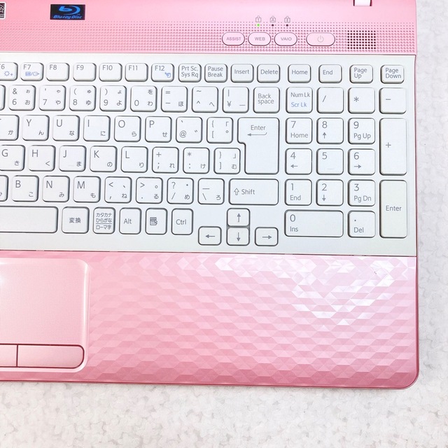 i5✨VAIO❣可愛いピンクノートパソコン✨640GB❣WEBカメラ❣ブルーレイ