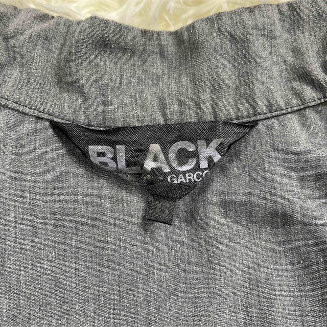 BLACK COMME des GARCONS(ブラックコムデギャルソン)の希少【 BLACK COMME des GARCONS】チャイナシャツ　小さい レディースのトップス(シャツ/ブラウス(長袖/七分))の商品写真