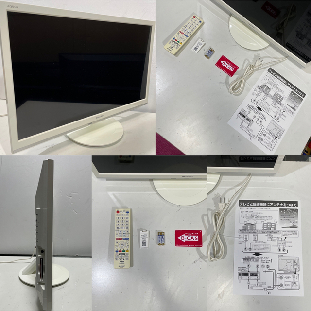 白Fデザイン 型 シャープ 液晶テレビ アクオス 人気