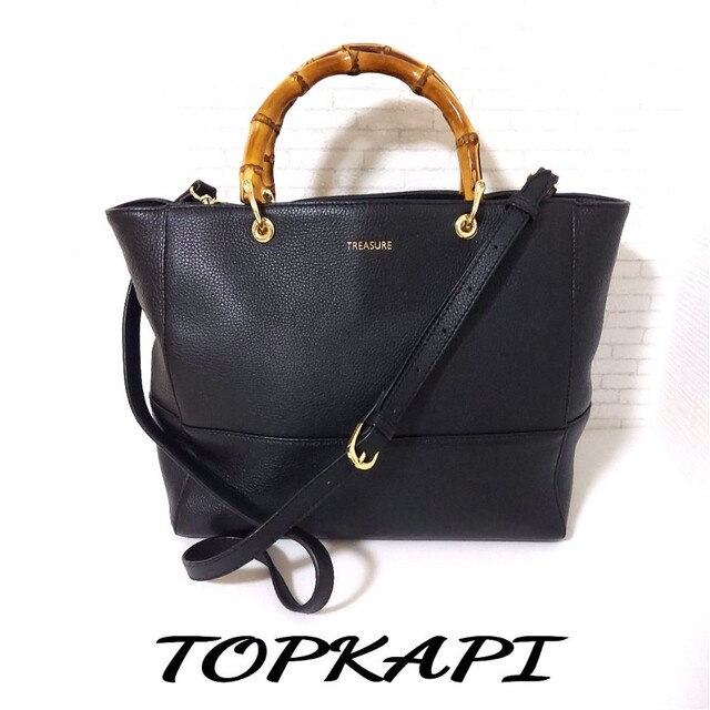 最大2000円引き マラソン期間 極美品 トプカピ TOPKAPI 2way ハンド