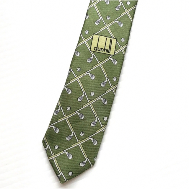 Dunhill(ダンヒル)のdunhill ネクタイ シルク100% グリーン 緑 メンズのファッション小物(ネクタイ)の商品写真