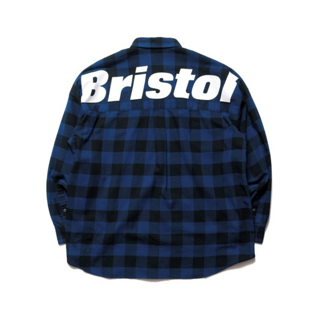 F.C.R.B BIG LOGO FLANNEL BAGGY SHIRT