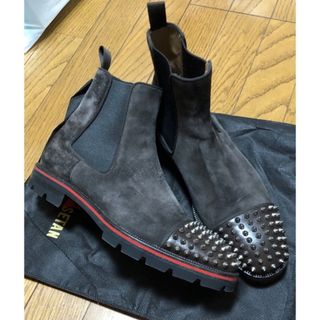 クリスチャンルブタン(Christian Louboutin)のクリスチャン ルブタン スタッズ  レザー ブーツ Louboutin シューズ(ブーツ)