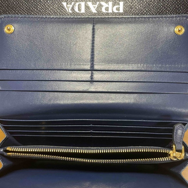 PRADA(プラダ)のPRADA プラダ サフィアーノ 長財布 ブルー レディースのファッション小物(財布)の商品写真