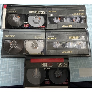 ソニー(SONY)のHi-8 Video Tape5本 2回使用 A set(その他)
