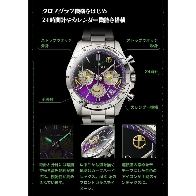 、【未開封品】SEIKO 500 タイプ EVA ウォッチ　500系新幹線25周