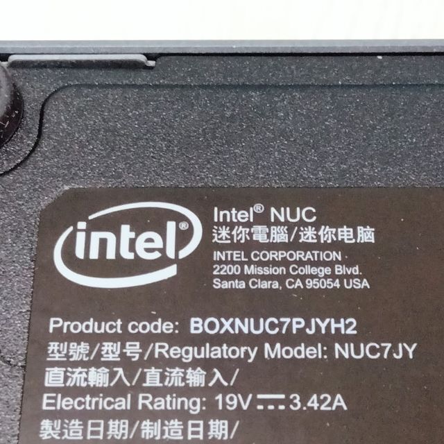 インテル Intel NUC キット NUC7PJYH BOXNUC7PJYHPC/タブレット