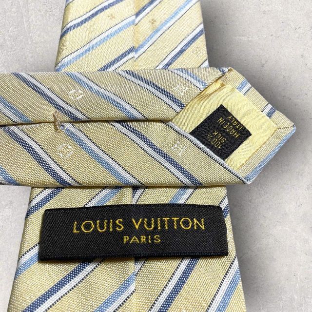 極美品 LOUIS VUITTON ルイヴィトン モノグラム ストライプ 黄 喜ば