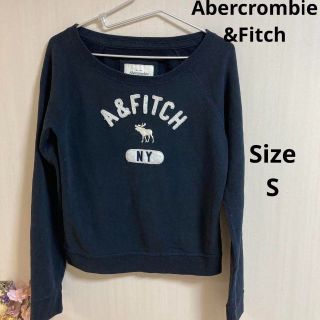 アバクロンビーアンドフィッチ(Abercrombie&Fitch)の11a239 Abercrombie&Fitch レディース　スウェットネイビー(トレーナー/スウェット)