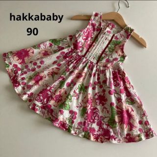 ハッカベビー(hakka baby)のハッカベビー　袖なし　フレア　ワンピース　お花　春　夏　メゾピアノ　ミキハウス(ワンピース)