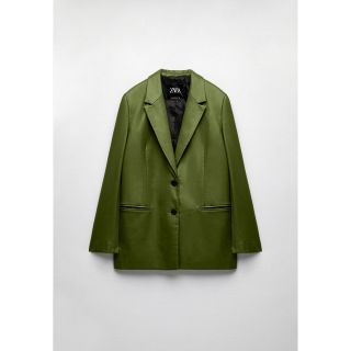 ZARA(ライダースジャケット ・ グリーン・カーキ/緑色系)の ZARA(ライダースジャケット ・ グリーン・カーキ/緑色系)の