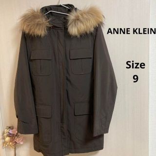 アンクライン(ANNE KLEIN)の12a273 ANNE KLEIN レディース　ブラウンモッズコート　茶色(モッズコート)