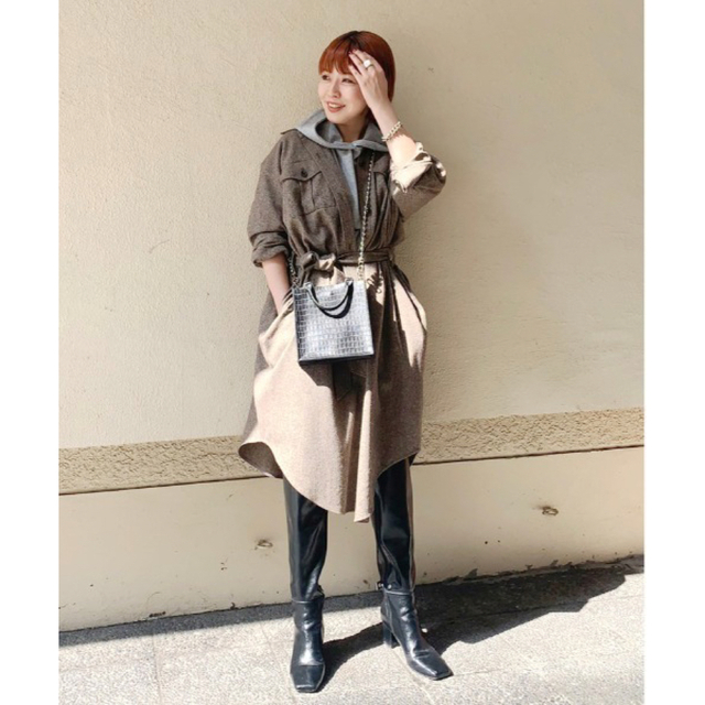 アメリヴィンテージ♡ECO WOOL LONG SHIRT COAT 4