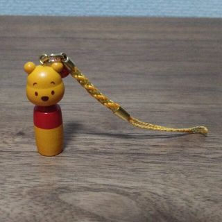 クマノプーサン(くまのプーさん)のプーさん　ストラップ　ディズニーランド(キーホルダー)