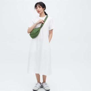 ユニクロ(UNIQLO)のユニクロ　コットンワンピース(Sサイズ)(ひざ丈ワンピース)