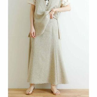 アーバンリサーチ(URBAN RESEARCH)の【BEIGE】VanvesCottonツイードスカート(ロングスカート)