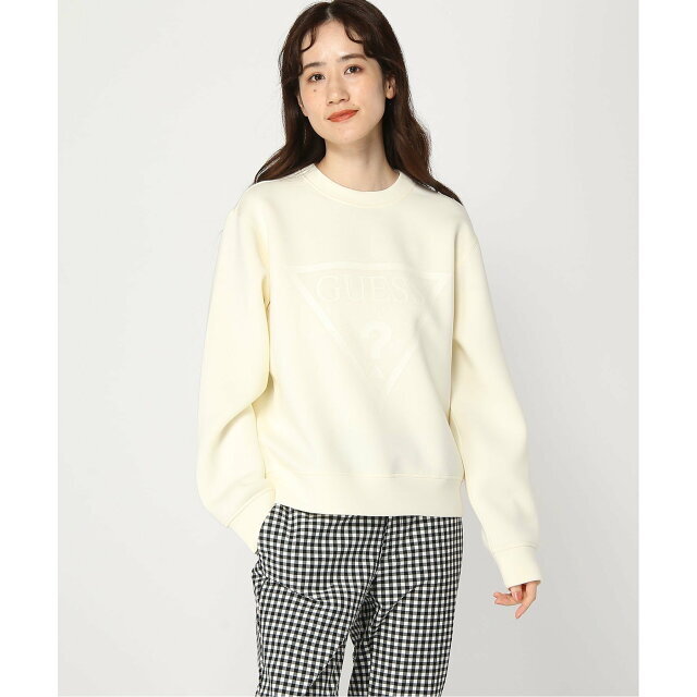 GUESS(ゲス)の【クリーム(G1CX)】(W)New Elly Sweatshirt レディースのトップス(トレーナー/スウェット)の商品写真