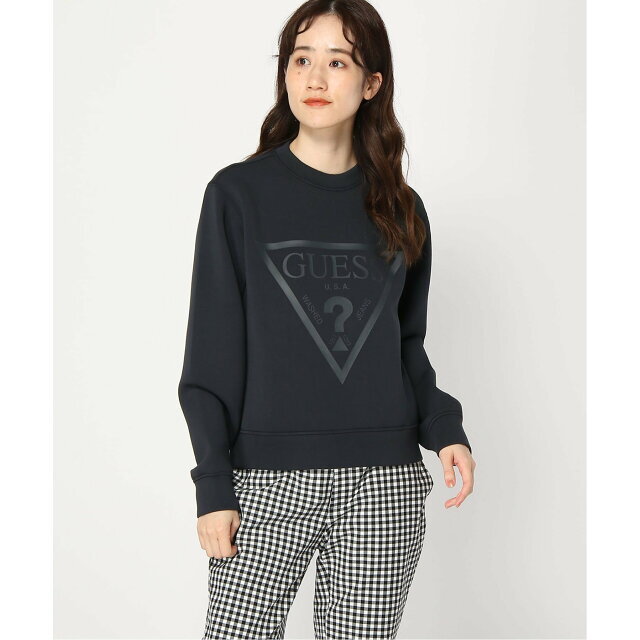 GUESS(ゲス)の【ダークグレー(G7FQ)】(W)New Elly Sweatshirt レディースのトップス(トレーナー/スウェット)の商品写真